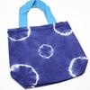 Tie-Dye Cotton Tote Bag Blue Rings 38x42x12cm
