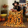 1PC Halloween Throw Blanket Black Bat Pumpkin Ghost Skull Thin Blanket Gifts for Decor Couch Bed Car Home Camping all season use
