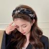 Vintage Twine Plaid Hairband For Women Lady Elegant Hair Ornament Outdoor Headband Hair Hoop Fashion Hair Band Hair Accessories