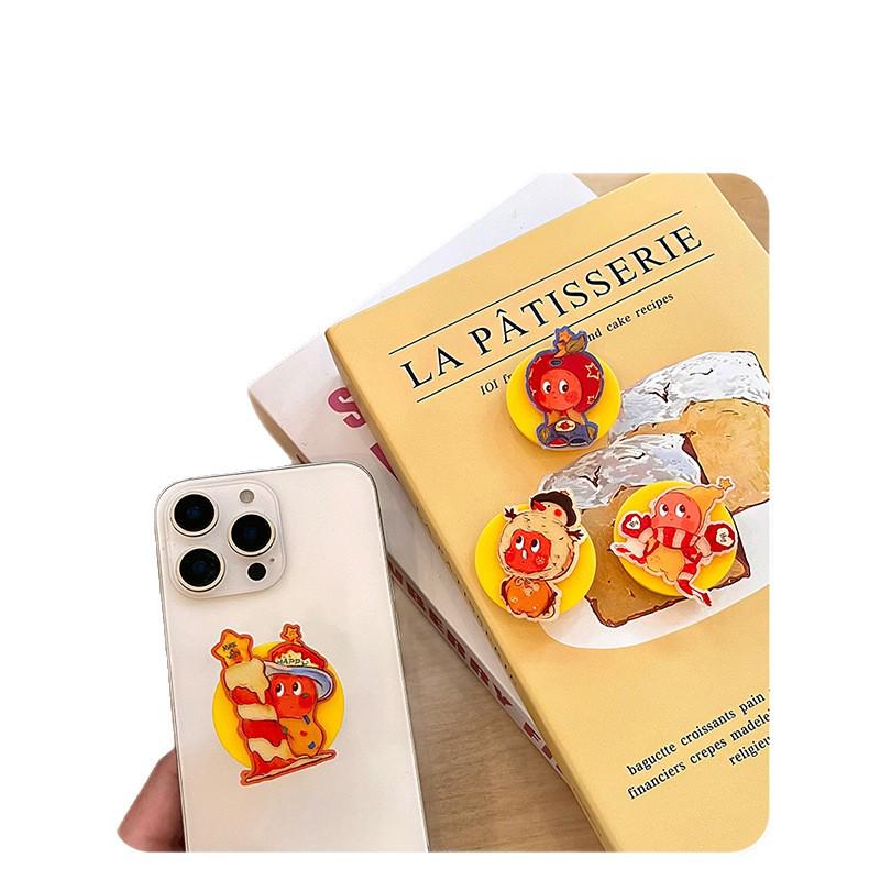 Cute Cartoon Telescopic Phone Holder with Airbag - Portable Folding Desktop Stand 2026 Hot Sale