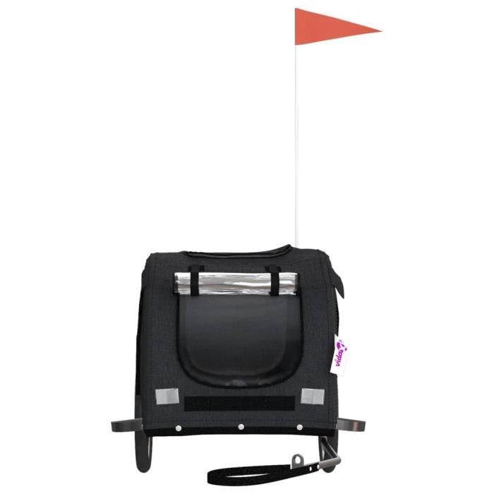 Remorque de vélo pour chien - VIDAXL - Poids jusqu'à 45 kg - Tissu Oxford et fer