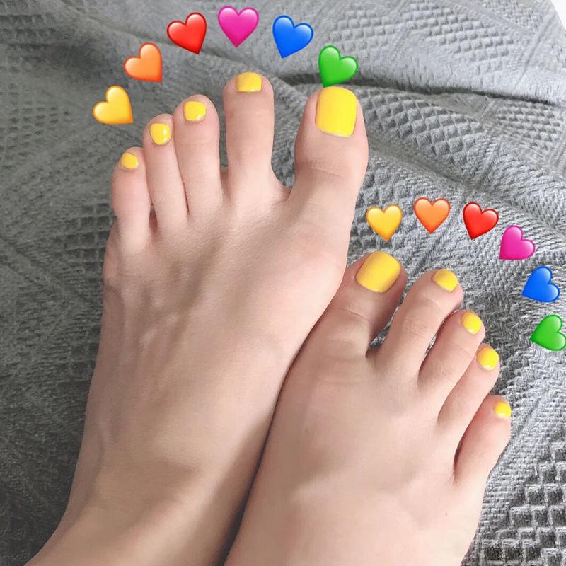 24 Stycken Bärbara Heltäckande Naglar Nagel Naglar Lösnaglar Tånaglar Färdiga Frostade Tånaglar