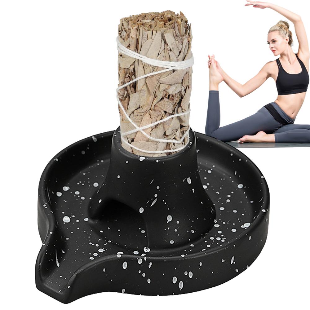 Smudge Sticks Holder Incense Burning Holder Incense Burner Bowl For Yoga Room Meditation Gymnastics Reading Gymnastic