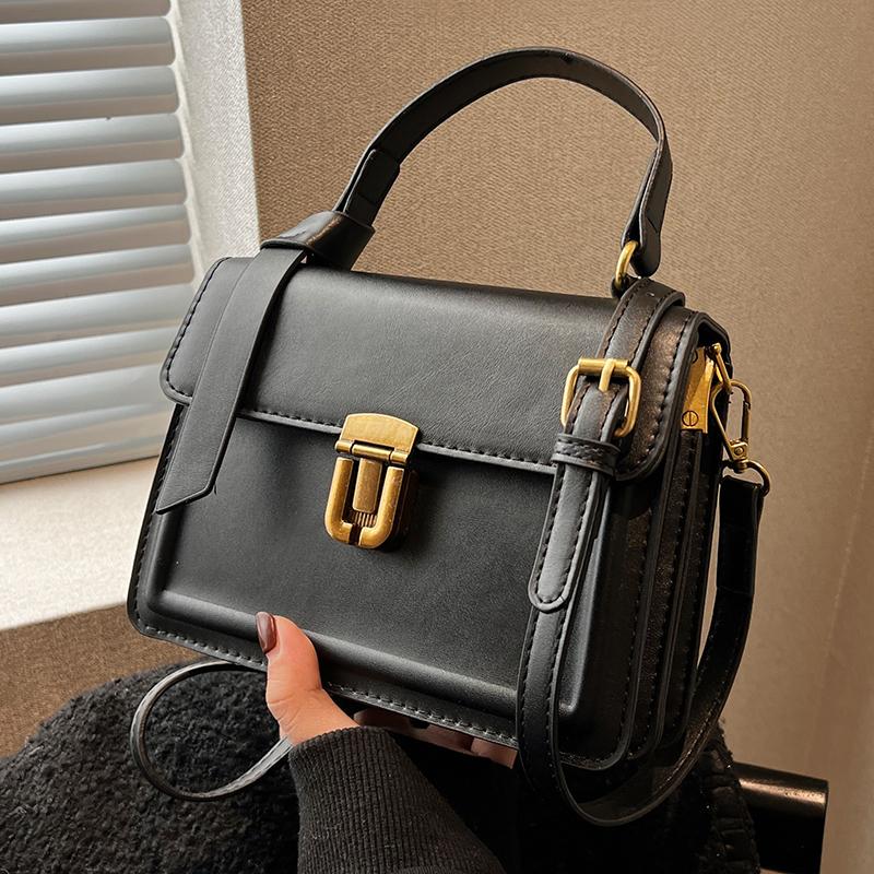Summer Women's Square Handbags High Quality Pu Shoulder Crossbody Bags Sweet Girls Simple All-match Messenger Bag