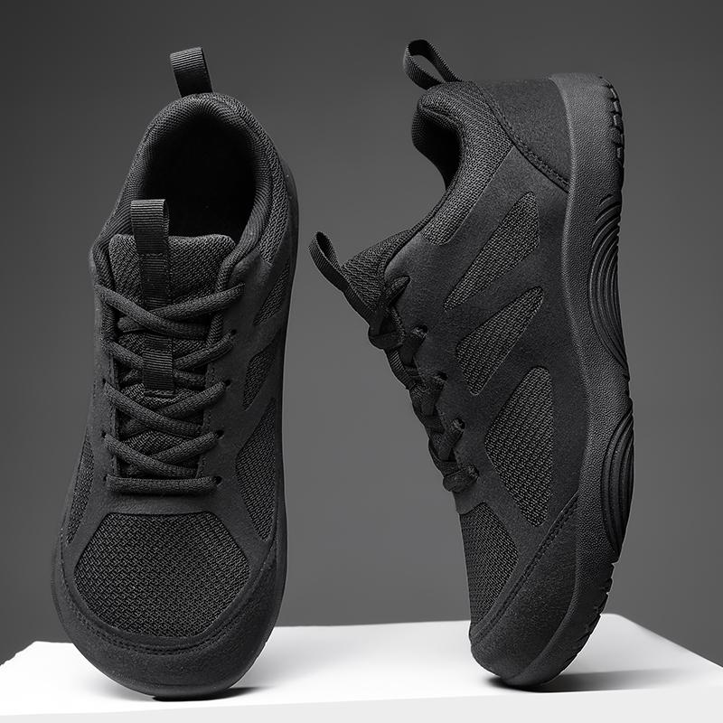 New Wide Toe Shoes Men'S Mesh Breathable Sneakers Casual Lace Up Walking Shoes Outdoor Non-Slip Comfortable Zapatos De Hombre