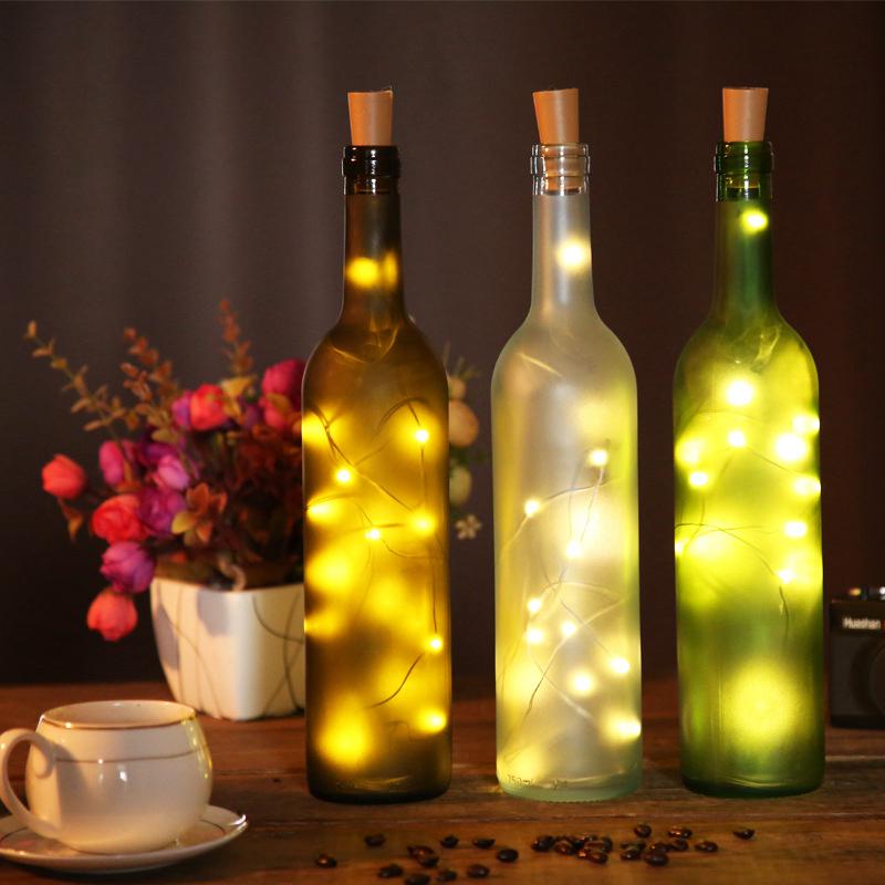 20LED String Bottle Stopper Lights 2M Led String Lights for Wedding Events Favors Garland Light