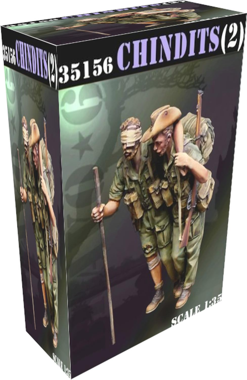 Bravo6 WWII British Chindit Special Forces Set Resin Kit 1/35 #2 (2 figures) B6-35156