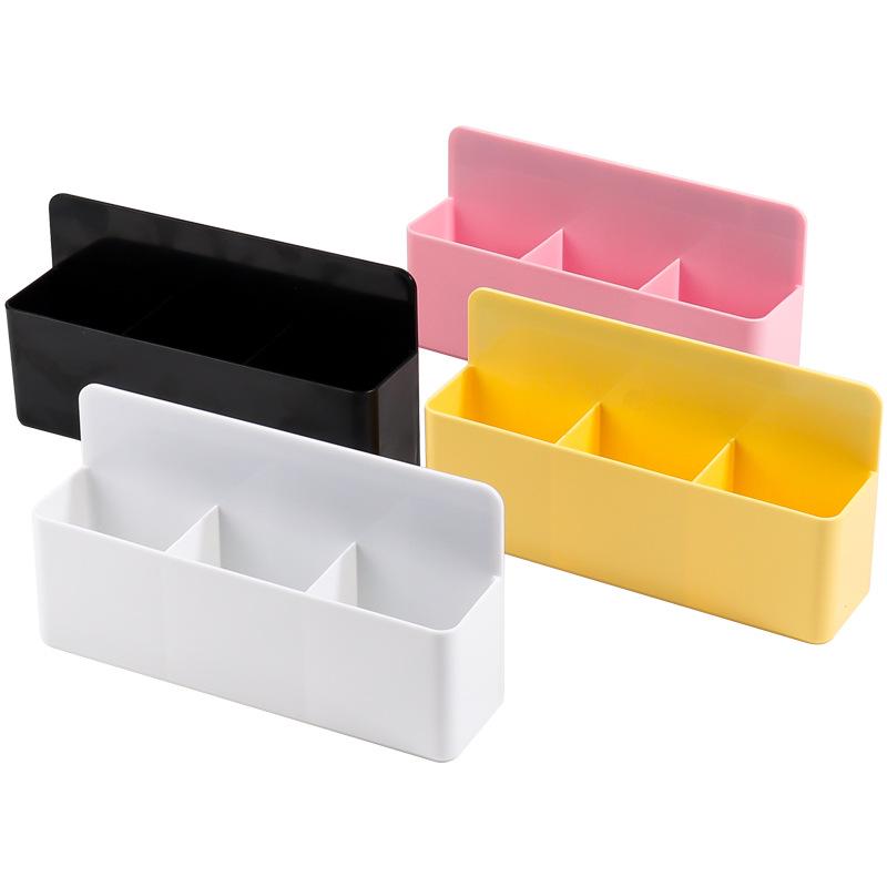 Magnetic Storage Box: Multi-functional Plastic Pen & Stationery Holder for Home or Office.