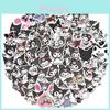 100 Stück Kuromi My Melody Sticker Niedlich Wasserdicht Kawaii Aufkleber für Gepäck und mehr