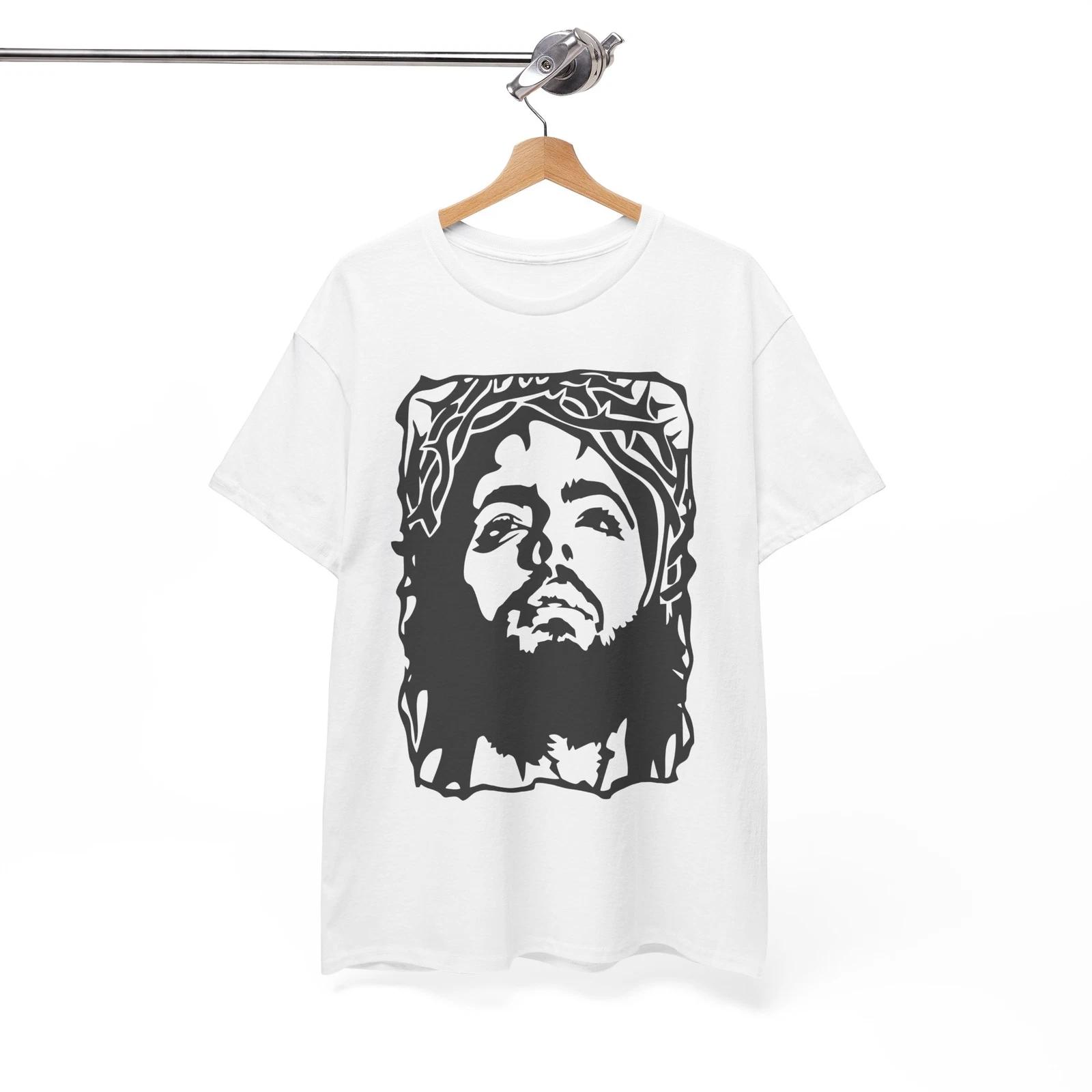 Jesus Christ T-Shirt | Christian Faith Tee | Jesus Crown Of Thorns Shirt XL