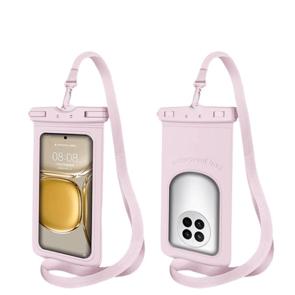 

Transparent Mobile Phone Waterproof Bag Storage Pouch Outdoor Travel розовый