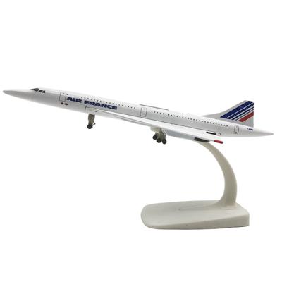 Flugzeugmodelle Concorde AIR FRANCE Airlines 20cm Legierungsmetall Modellflugzeug Luft W Ständer Flugzeug pulley Fahrwerk Handwerk Geschenk