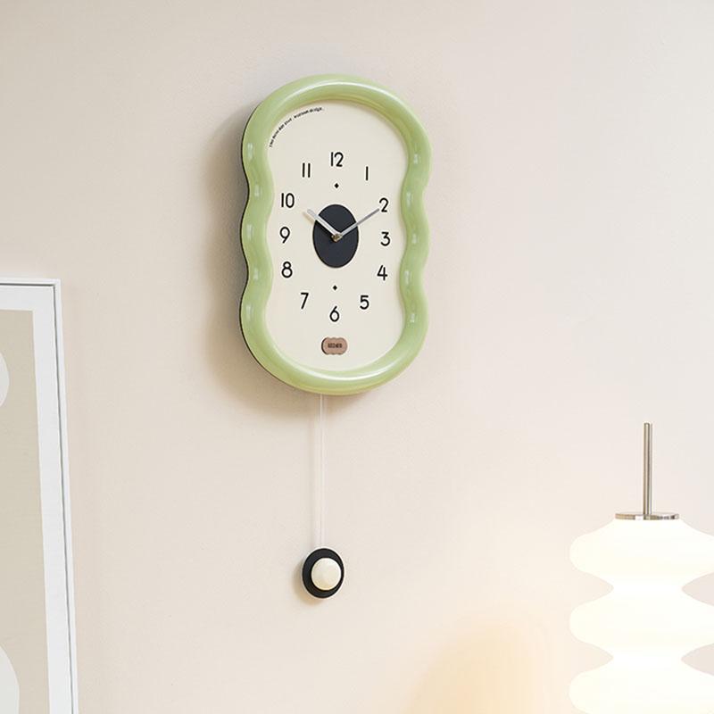 Simple Cartoon Clock Wall Interior Cute Korean Bedrooms Digital Clock Wall Restaurant Fashion Horloge Murale Room Decorations