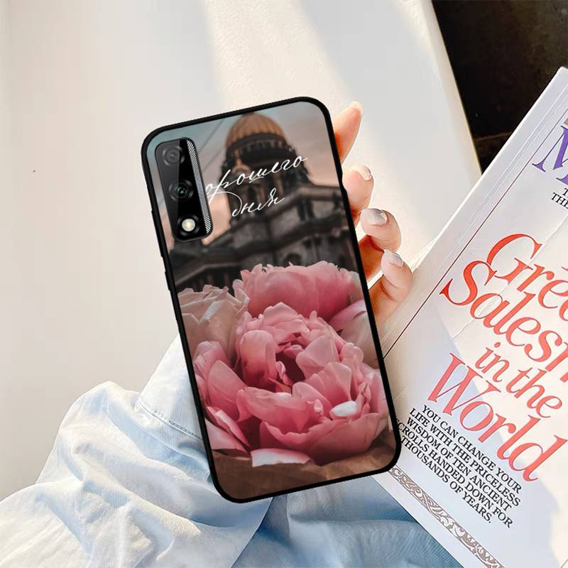 Peonies Beautiful Flower Phone Case For Huawei Y9 Y8 Y6 Prime Y7 Pro Y8s Y5 Mate 20 Pro 10 Lite Cover