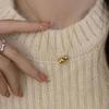 Korean Style Cool Round Ring Necklace - Fashionable Sweater Chain for Women