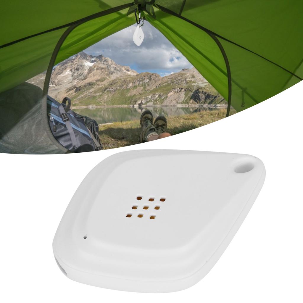 Přenosný Tichý Ultrazvukový Odpuzovač Komárů Zabiják USB Odpuzovač Hmyzu se Závěsným Hákem Bílý