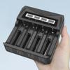 Intelligent Battery Charging 2400mA 4-Slot with LCD Display Type C Input Compatible Multiple Battery 26650/21700/18650