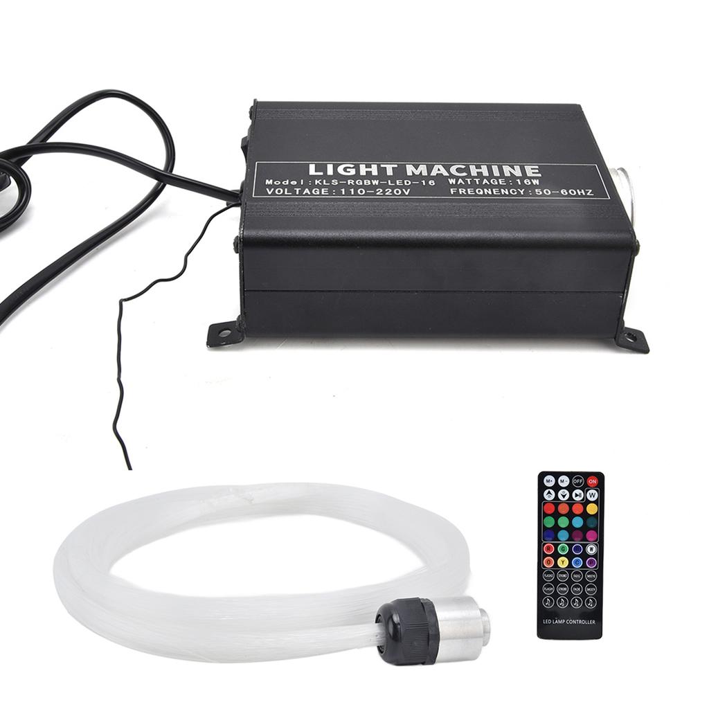RGBW Fiber Optic Light with 40 Key Remote Control Star Ceiling Lamp Kit for KTV Bar Interior