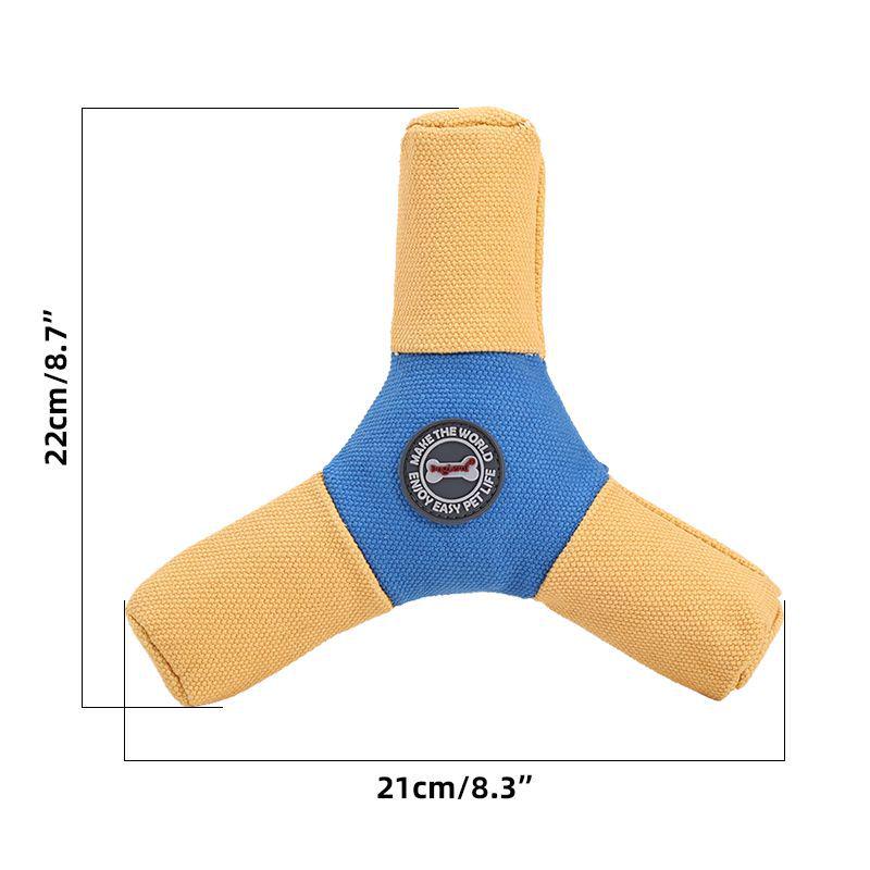 

Pet Companion Outdoor Frisbee: Educational Plush Toy with Sound-Producing Features, Energy-Boosting Design, Dental-Friendly Triangle for Active Play.