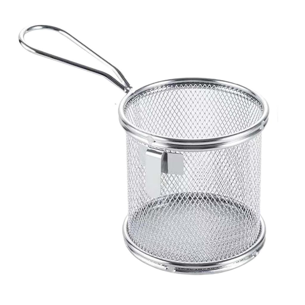 Stainless Steel Pasta Noodle Strainer Mesh Food Strainer for Rinsing Cooking