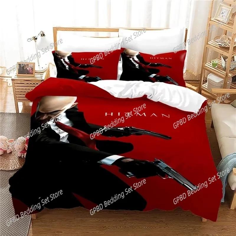 Comforter Game Hitman Killer Bedding Set For Bedroom Soft Modern S Comefortable Kids And