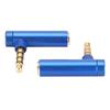 2PCS 3.5mm Male to Female   Adapter Right Angle Stereo Headphone Cable   Plug
