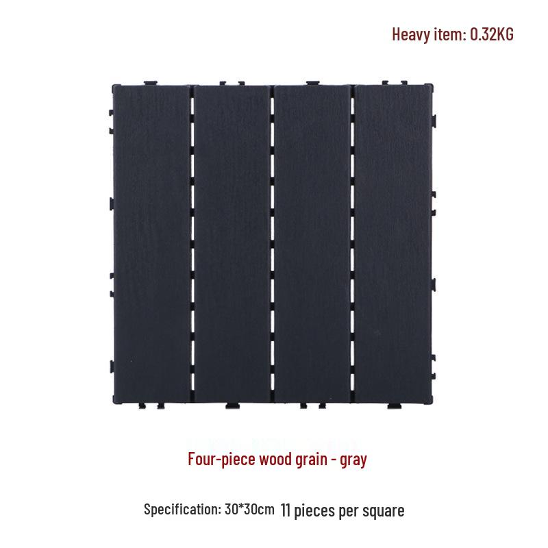 Suelo de Plástico Compuesto para Exteriores de Encastre 30x30 para Jardín/Balcón