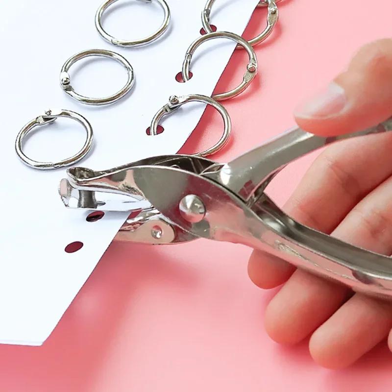 1pc Single Hole Puncher Capacity 6mm Diameter Hole Puncher Hand Paper Cutter Paper for Scrapbooking Tool Home Office School Single hole