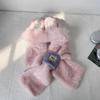 Thickened Rabbit Ear Hat Ear Protection Fluffy Hat Personality Bib Scarf Hat  Streetwear