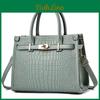 Pattern Purses Tophandle Crocodile For Women Crossbody Pu Leather Bags Trendy Large Capacity Tote With Shoulder Strap Womens Handbags
