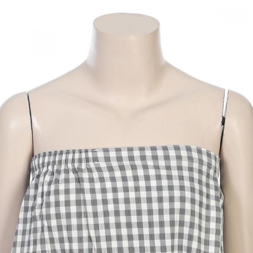 BARBARA Women S Gray Check Golf Gown agw4990S