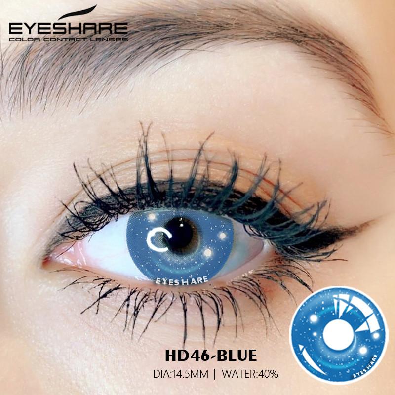 Eyeshare Cosplay Purple Color Contact Lenses for Eye Blue Colorcon Lense Anime Coser Lenses Eye Makeup Pupilentes
