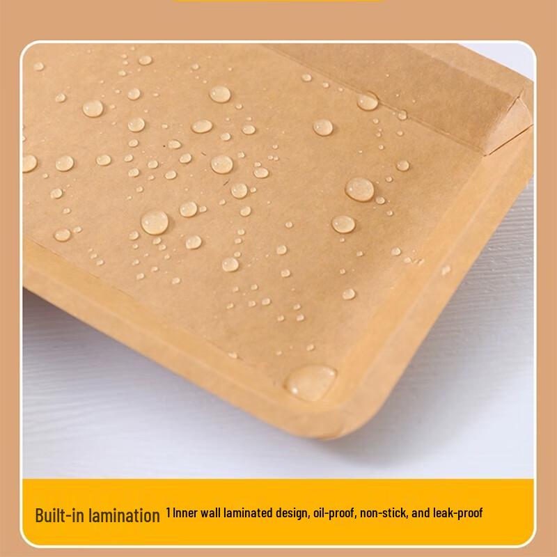 Pabei Disposable Rectangular Kraft Paper Snack Tray