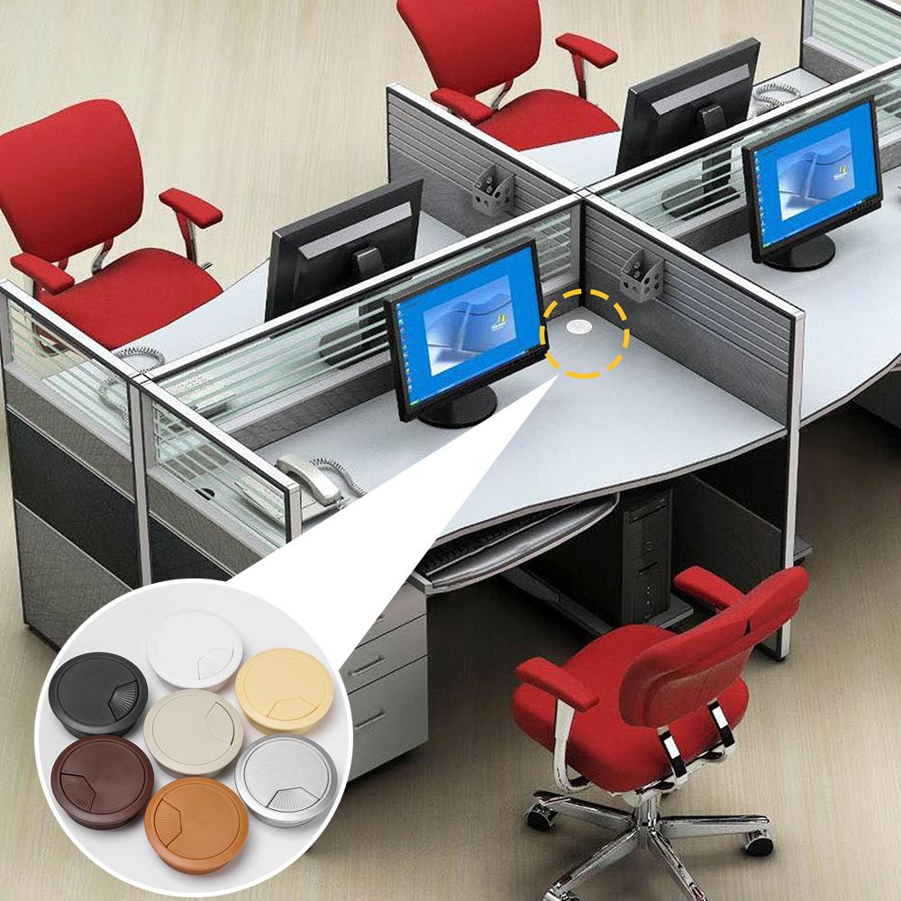 For Home Office Thread Organizer Line Hole Cover Wire Storage Rack Cable Hole Cover Table Grommet