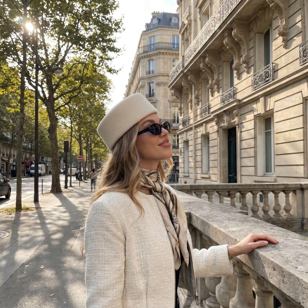 Fedoras Pillbox Hat Elegant Fedora Hat Fashion Flat Cap Banquet