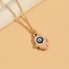 1pc Women's Simple Eye Pendant Necklace Classic Good Luck Jewelry Neck Decoration For Women