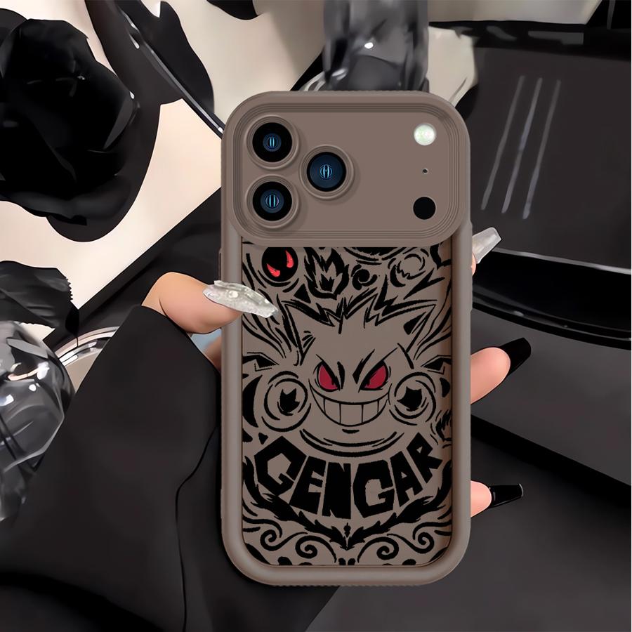 Pokemon Gengar Phone Cover Case for Apple iPhone 17 Pro Max 16 11 15 XS 14 Plus XR Air 13 Mini 16e 12