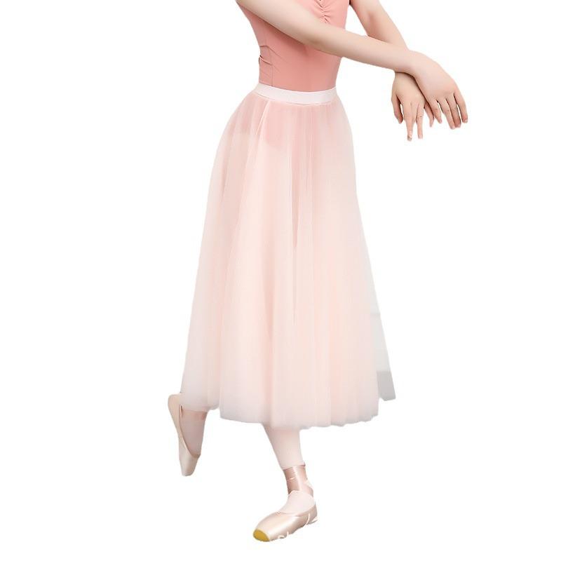 Damen Ballett Tüll Midi Rock für Tanztraining und Körperformung