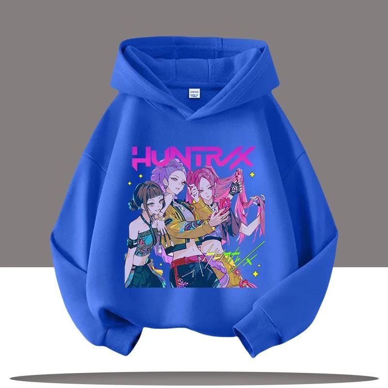 K-pop Demon Hunter Hoodie Girls' Long Sleeve Fashion Printed Hoodie Autumn Casual Pullover