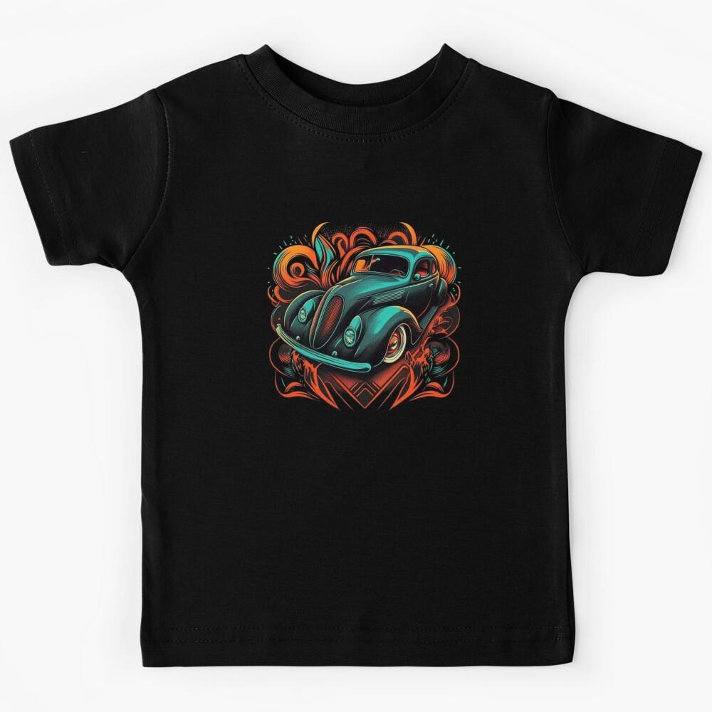 Classic Car Stylized Graffiti Art - 13 Kids T-Shirt 140