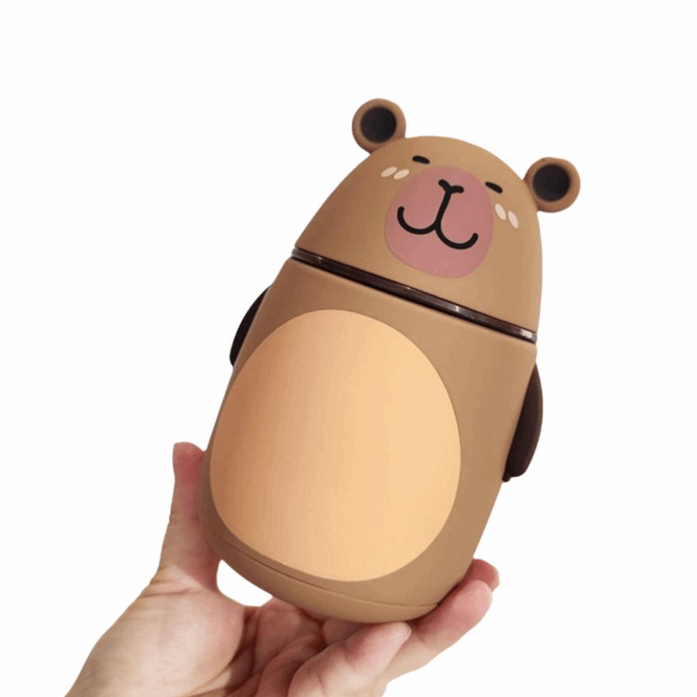 

Cartoon Capybara Glass Cup 300ML Insulated Water Bottle Trendy Sports Water Bottle Sports Fitness Style 2