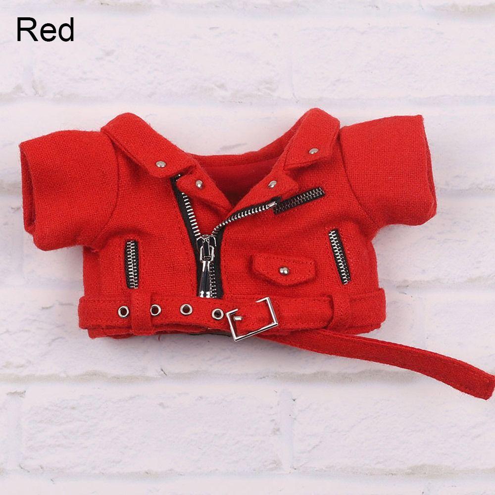 Fashion Outfits Doll Accessories Doll Clothes PU Leather Tops Winter Top Coats Handmade Jacket