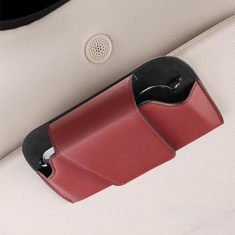 Auto Eyeglasses Storage Box Garage Hand Tools Car Sun Visor Glasses Holder Premium Sunglasses Case Clip Organizer