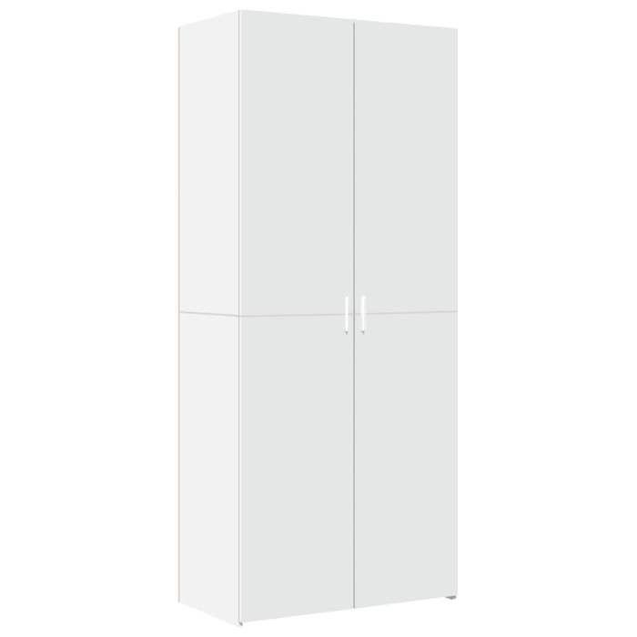 VidaXL Highboard White 80x42.5x185 Cm Engineered Wood, Sideboard, Storage Cabinet, Side Panel, Cabinet, Wardrobe 3281434
