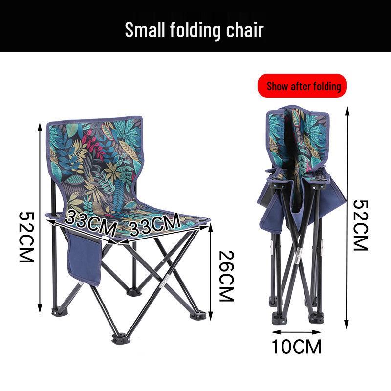 Portable Outdoor Folding Chair: Travel, Beach, Sketching, Fishing, Camping