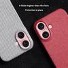 For iPhone 16 Case Cloth Texture Anti-Scratch Protective PC Phone Cover