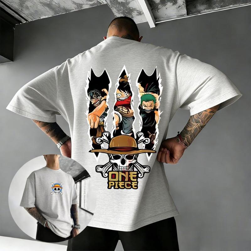 Unisex One Piece Anime Luffy Zoro Sanji T Shirt Men Women Cotton Short Sleeve Tee Summer 2026 Streetwear Casual Graphic Tops Y2k