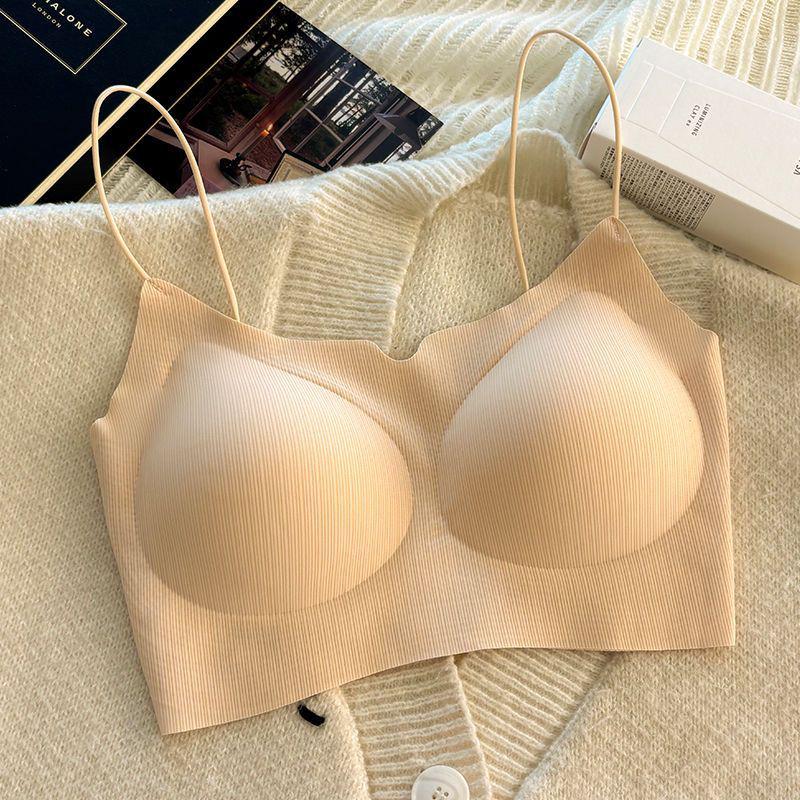 Invisible Seamless Push-Up Camisole Bandeau Bra for Small Busts