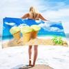 Summer Beach Towel for Adults Kids, Ice Cream Quick Dry Bath Pool Towels Beach Accessories Microfiber Sand Free Beach Towels