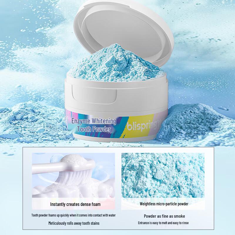 blispring Probiotic Enzyme Whitening Tooth Powder